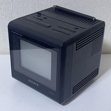 Sony KV-4SV1 Indextron 4" CRT TV monitor portatile a colori vintage retrò spazzatura