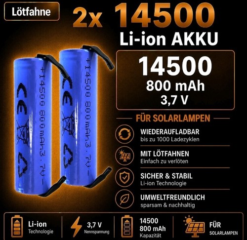 Pezzi batteria 14500 800 - 2,