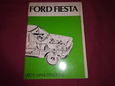FORD FIESTA  libretto MANUALE LIBRETTO DI ISTRUZIONI