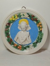 Altorilievo in ceramica smaltata della Ceramica Colonnata di Sesto F.-Primi '900