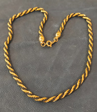 collana  girocollo dorata