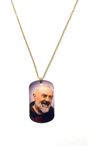 Collana padre pio colori - collana,