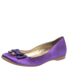 Ballerine Fendi viola raso