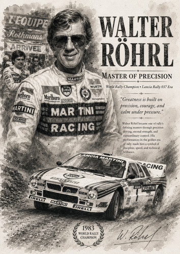 Walter röhrl tribute poster - walter,