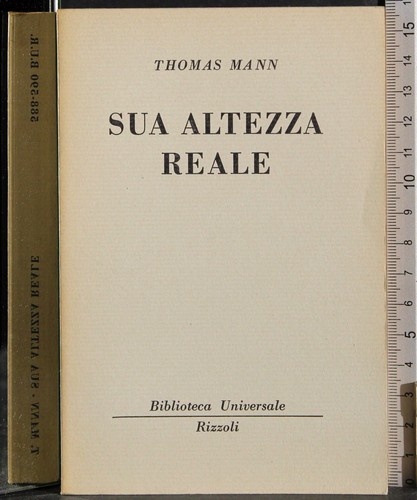 Bur sua altezza reale thomas - reale.,