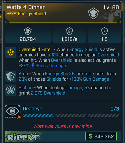 Borderlands scudo - 4, •