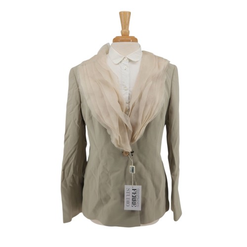 Blazer donna beige gianfranco - blazer,