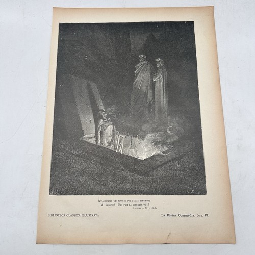 Stampa 1890 divina commedia - 1890,
