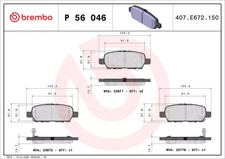 Kit pastiglie freno posteriore