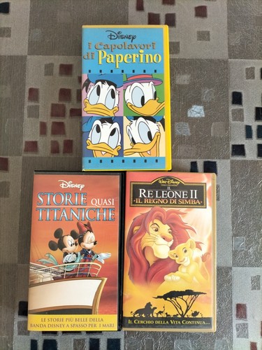 Vhs disney paperino topolino - vhs,