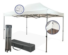 Gazebo Pieghevole a Fisarmonica 3x4,5 mt Impermabile. Per festa, mercato, fiera