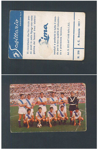 Figurina fotocalcio sagittario - figurina,