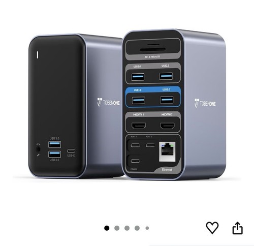 Docking station usb - usb, doppio