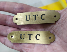 antiche targhette nautiche UTC