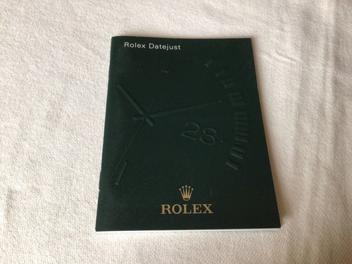 Libretto booklet rolex - booklet,