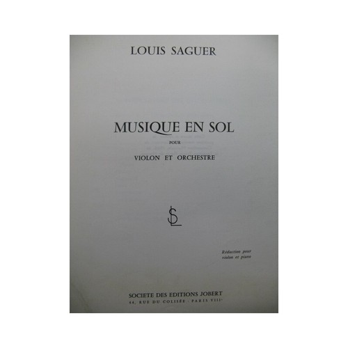 Saguer louis musica sol - louis,