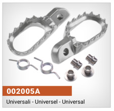 Ergal UNIVERSAL Footrests for