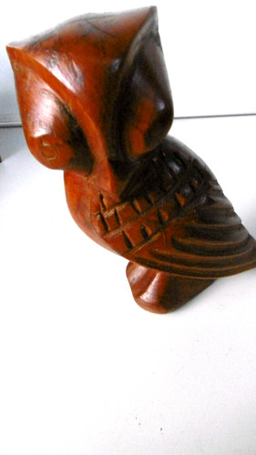Scultura gufo legno - scultura,