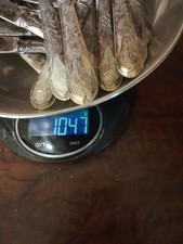 1kg of 800 silver scrap cutlery/flatware - job lot