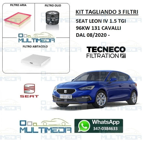 Kit filtri tecneco seat leon - 3,