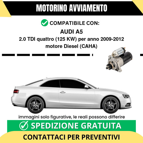 Motorino avviamento audi - avviamento, a5