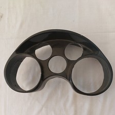 Cruscotto porta strumenti in resina verniciato nero per fiat 500 Abarth  