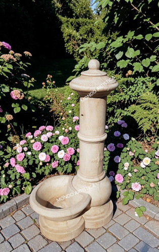 Fontana colonna giardino - fontana,