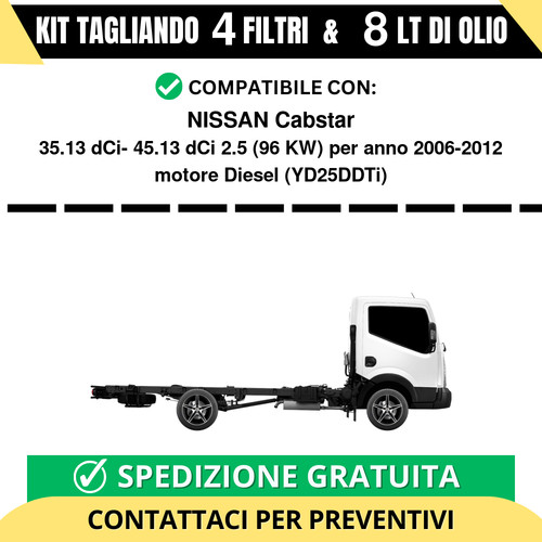 Tagliando per nissan - per, cabstar
