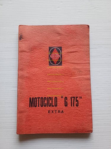Gilera 175 extra 1957 manuale - 175,