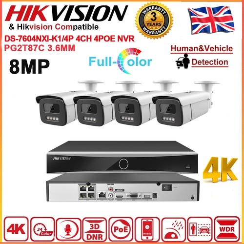 Hikvision 4ch 4k 8mp - 4ch,