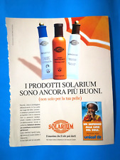 RITAGLIO DI GIORNALE CLIPPING PUBBLICITA' SOLARIUM DA COLLEZIONE - (141)