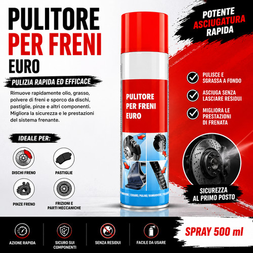 Pulitore freni 500ml - pulitore,