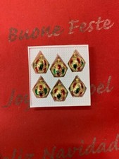 6 palline di Natale vintage