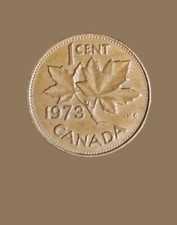1973 Canadese Elisabetta II D.G. REGINA un centesimo. 