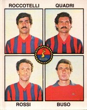FIGURINA CALCIATORI 1979-80 N° 477 - ROCCOTELLI QUADRI ROSSI BUSO - 