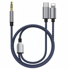Cavo aux 2 in 1 tipo C 3,5 mm