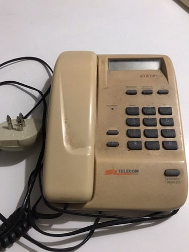 Telefono bianco fisso - telefono,
