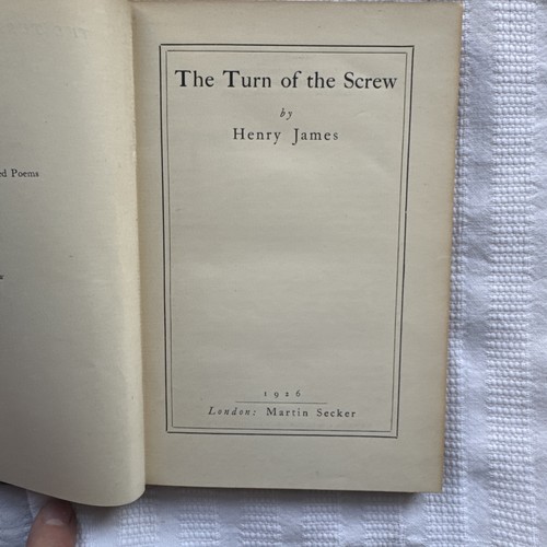 Henry james the turn - turn,