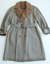 Topcoat lana con cintura