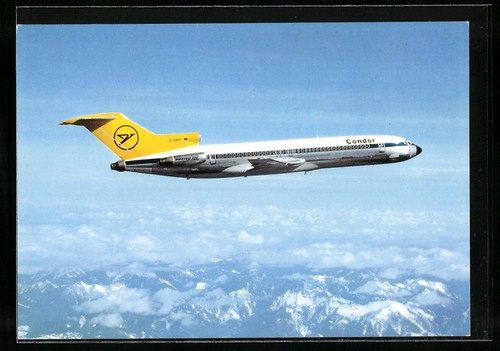 Cartolina aereo boeing 727 230 - aereo, 727-230
