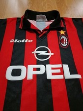 Maglia Home AC Milan Lotto Opel 1997/98 - Originale Vintage Taglia L - AC Milan