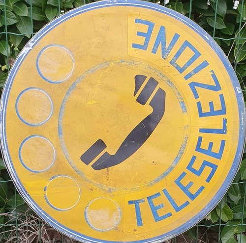 Insegna telefonica 1979 - insegna,
