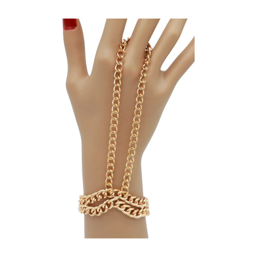 Bracciale donna catena metallo