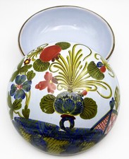 Portagioie con coperchio in ceramica dipinta a mano Laura Silvagni Faenza ceramica italiana 2"