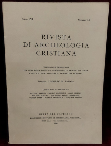 Rivista archeologia cristiana - rivista,