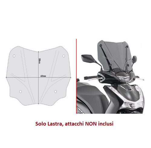 Givi solo cupolino - fumè, 33