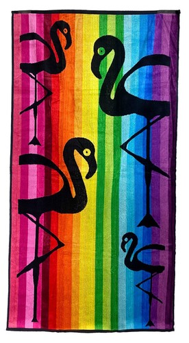 Telo mare multicolor flamingo - mare,
