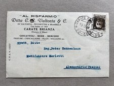Zm) Cartolina formato piccolo Carate Brianza Monza giocattoli forata 1932 B