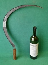 ANTICA FALCE FALCETTO IN FERRO BATTUTO E FORGIATO GRANDI DIMENSIONI. BS59