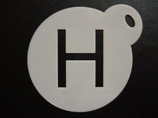 Stencil 60 mm lettera H design